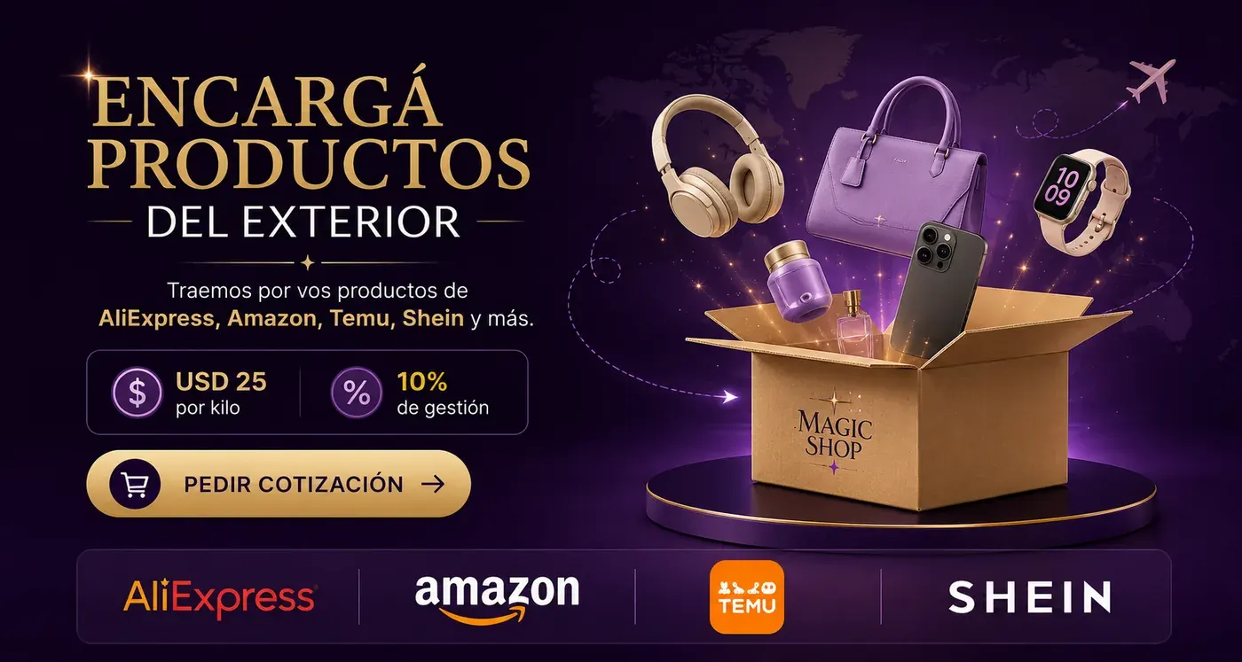 Encargá productos del exterior: AliExpress, Amazon, Temu y Shein